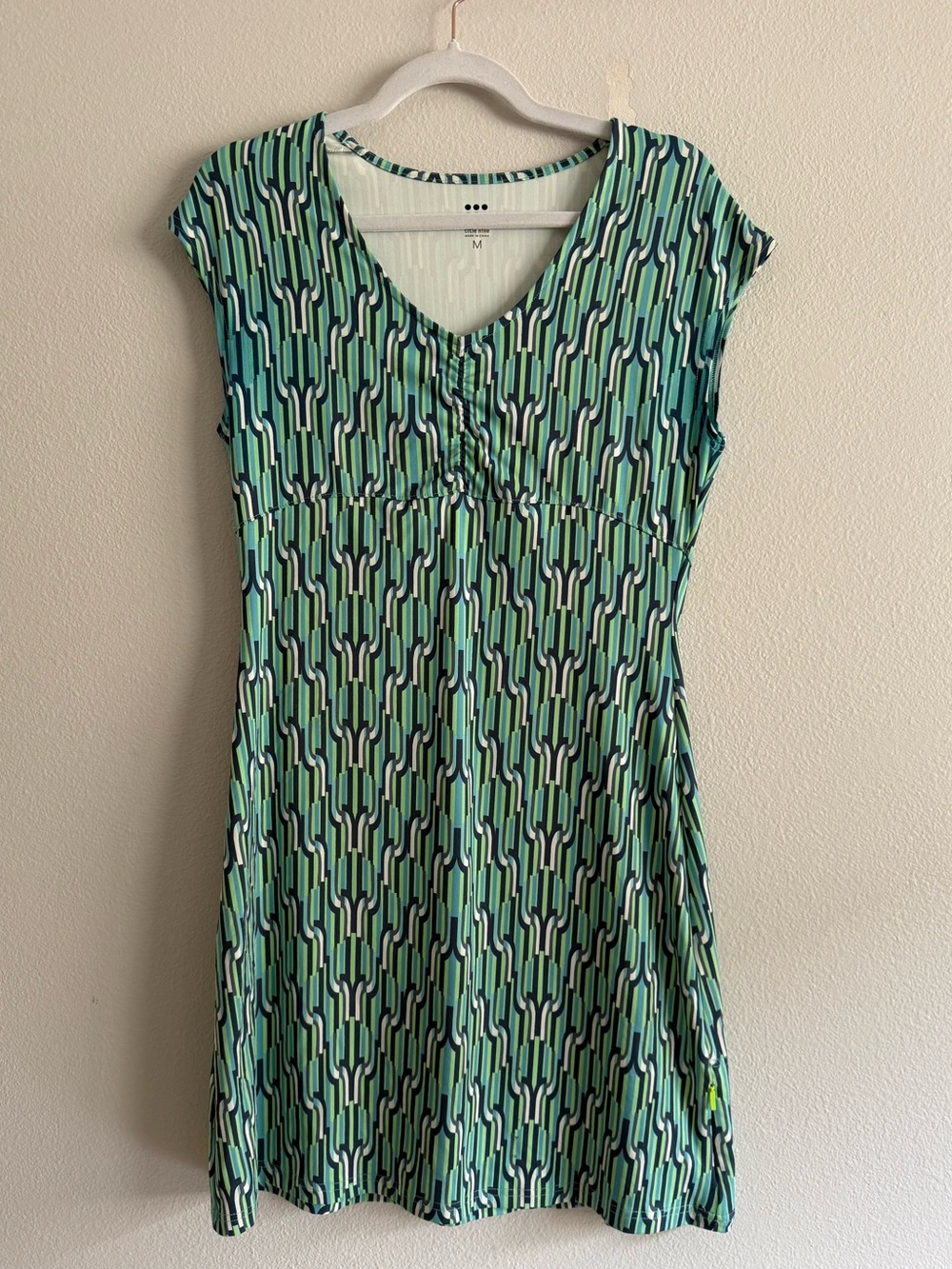 Title Nine Diamalete athletic dress in a geometric print Sz M